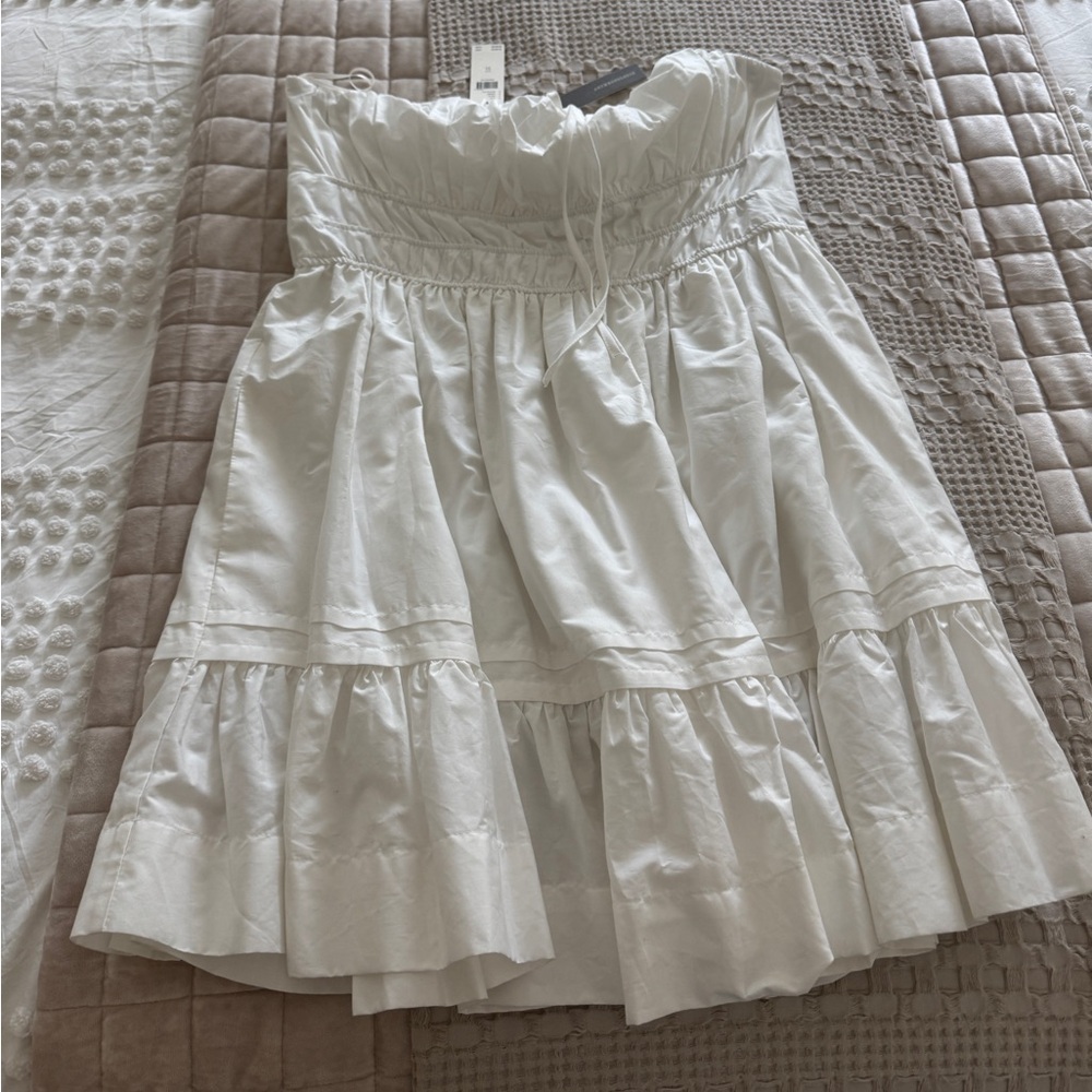 Anthro Somerset strapless dress